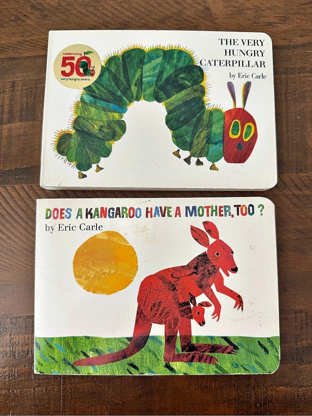 Eric Carle The Very Hungry Caterpillar & Does a Kangaroo Have a Mother, Too? Set